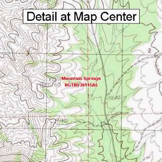  USGS Topographic Quadrangle Map   Mountain Springs, Nevada 