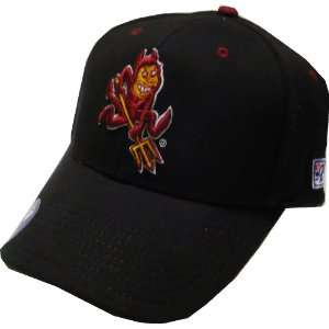   Sun Devils Fitted Black Stretch Hat by The Game