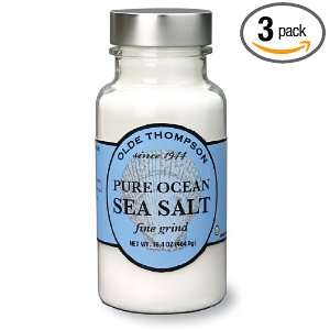Olde Thompson Pure Ocean Sea Salt, 15.25 Ounce (Pack of 3)  