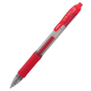   RED GEL RETRACTABLE ROLLER BALL INK PEN SOLD AS ONE EACH: Electronics
