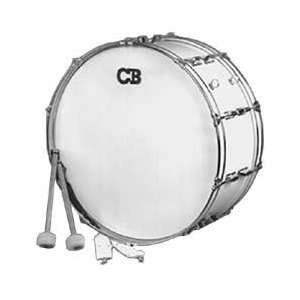   IS3650W 10 x 26 Scotch White Marching Bass Drum: Musical Instruments