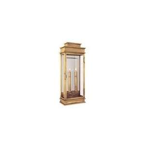  Chart House Tall Linear Lantern in Antique Burnished Brass 