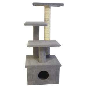  44 The Scruff Jr. Cat Tree Color Black, Option Without 