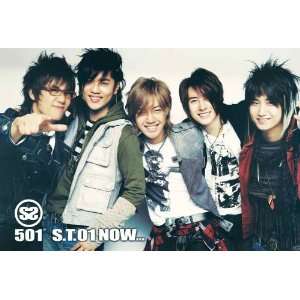  SS501 all smiling horiz POSTER 34 x 23.5 Korean boy band F 