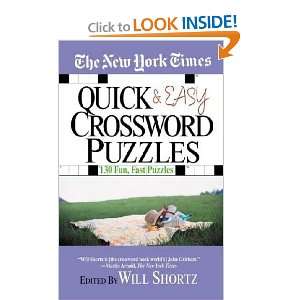 Easy Crossword Puzzles on New York Times Quick And Easy Crossword Puzzles  Will Shortz  Books