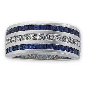 Diamond Gemstone Anniversary Rings (0.5 Ct. tw.) in 14k 