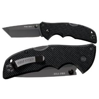 Cold Steel Recon 1 Tactical Knife with G 10 Handle Tanto Point with 