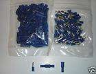 100 BLUE MALE & FEMALE BULLET CONNECTORS 16 14 AWG WIRE