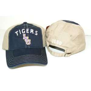  NCAA LSU Tigers 2 Tone Slouch Fit Retro Logo Adjustable 