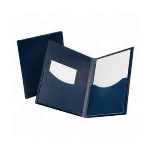  Oxford Double Stuff Twin Pocket Folder   Navy   ESS57455 