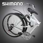 NEW 26 FOLDING MOUNTAIN BIKE BICYCLE 6 SPEED SHIMANO  