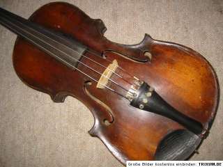 Very old violin nicely flammed 1 part back violon  
