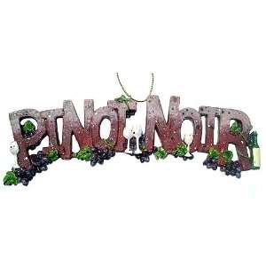  Wine Lovers Pinot Noir Red Vino Sign Christmas Ornament 