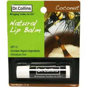  Dr. Collins Lip Balm SPF 15   Coconut Health & Personal 