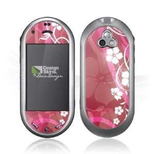  Design Skins for Samsung M7600 Beat Dj   Pink Flower 
