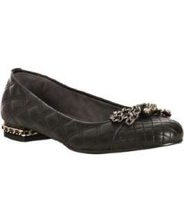 Stuart Weitzman black quilted leather Quarry flats   up to 