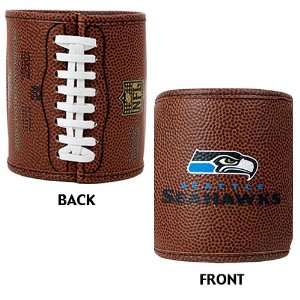   NFL Football Can Coozy Holder (Real Wilson Leather)