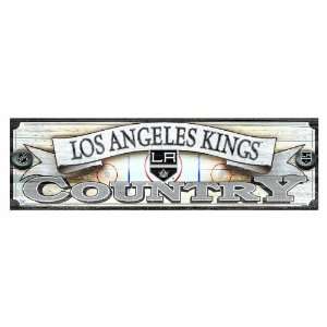  NHL Los Angeles Kings 9 by 30 Wood Sign: Sports & Outdoors