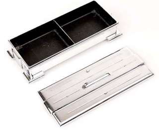   BOX Jewel Case MACHINE AGE Design CHROME 1930s Streamline Cigar  