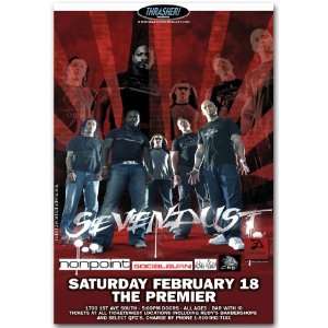  Sevendust Poster   Concert Flyer   Next Tour