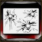 Shattered Glass Airbrush Stencil Template Airsick