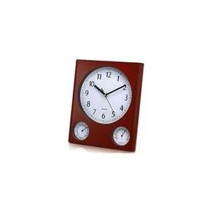   3in1 Indoor/Outdoor Weather Station Wall Clock: Home & Kitchen