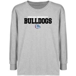   Gonzaga Bulldogs Youth Ash University Name Long Sleeve T shirt Sports