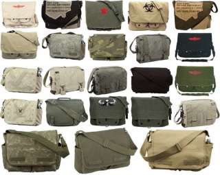 Vintage Tote Military Shoulder Messenger Canvas Bags  