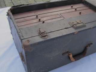 Vintage 7 Drawer Wood Machinist Chest Toolbox Tool Box USA  