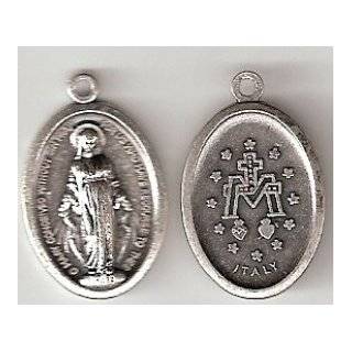 Bling Jewelry 925 Sterling Silver Virgin Mary Miraculous Medal Pendant 