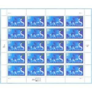   NATO 50th ANNIVERSARY #3354 Pane of 20 x 33 cents US Postage Stamps