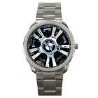 NEW BMW Designer Logo Chrome Rim Tire image on Sport Metal Wrist Watch 