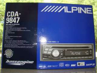 MINT ALPINE CAR CD/IPOD/XM//WMA PLAYER STEREO RECEIVER VARIABLE 