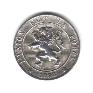  1898 Belgium 5 Centimes Coin KM#40 
