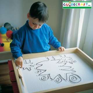   Guidecraft Childrens Kids Wooden Sand Tray Activity & Art Table  