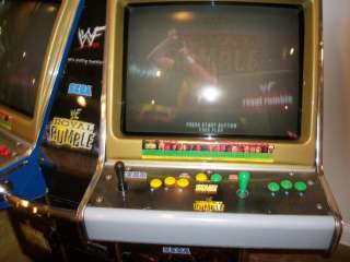 Sega WWF Royal Rumble 4 player arcade game (2000)  
