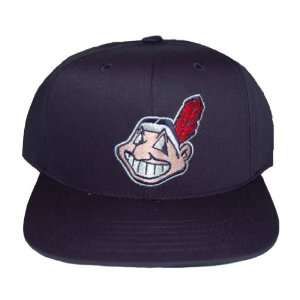 MLB Cleveland Indians American Needle Navy Snapback Hat Cap  