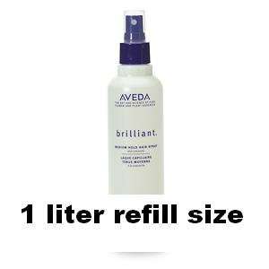  Aveda Brilliant Hairspray REFILL size 1 Liter Beauty
