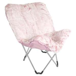 Butterfly Chair In Tipped Fur 