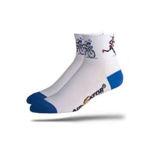 DeFeet AirEator Tri Type A Cycling/Running Socks Sports 