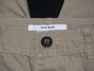 Zara Basic Long Pin Stripe Short  