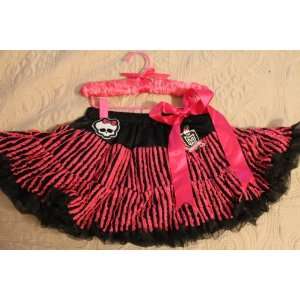  Monster High Pink Ruffle Skull Draculaura Pettiskirt Skirt 