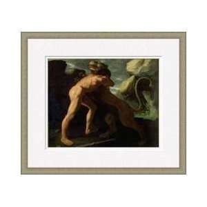  Hercules Fighting With The Nemean Lion Framed Giclee Print 