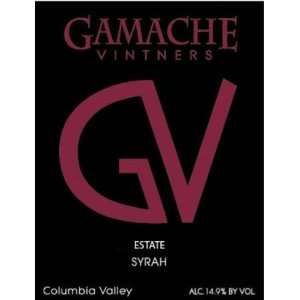   Gamache Columbia Valley Estate Syrah 750ml Grocery & Gourmet Food