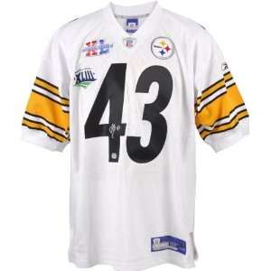 Troy Polamalu Pittsburgh Steelers Autographed Super Bowl XL and XLIII 