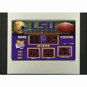    NCAA LSU Tigers NG Scoreboard Desk Clock: Sports & Outdoors