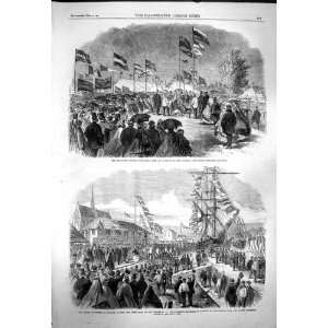  1863 MILWARD TURF CLUTTON RAILWAY HARBOUR BRISTOL SHIPS 