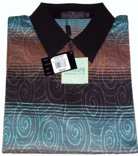 Bugatchi Uomo NWT L 100% Cotton Short Sleeve Mens Golf Polo Shirt 