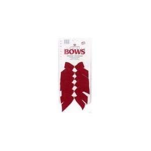  6PK 2Loop RED Velv Bow: Health & Personal Care