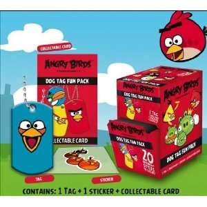   Angry Birds Dog Tag Necklace Fun Pack Collect All 20 Styles Bonus